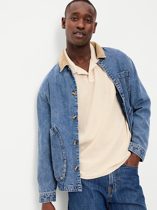 Image number 3 showing, Textured Waffle-Knit Polo