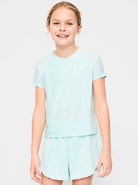 Image number 1 showing, CloudMotion Short-Sleeve T-Shirt for Girls