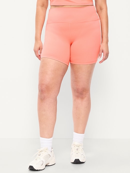 Image number 7 showing, High-Waisted StudioSmooth Biker Shorts -- 6-inch inseam