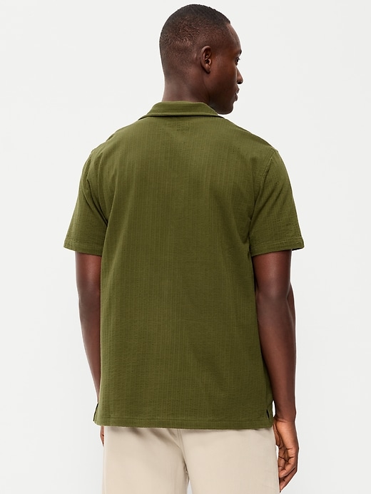 Image number 2 showing, Short-Sleeve Textured Camp Shirt