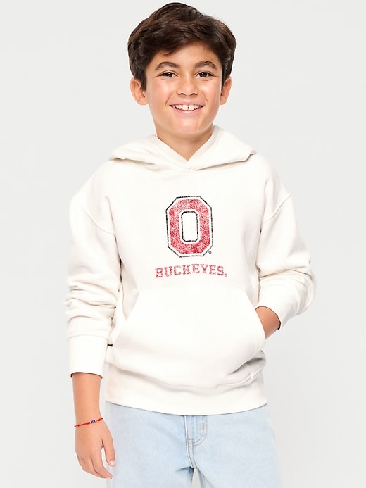 Image number 1 showing, College Graphic Gender-Neutral Hoodie for Kids