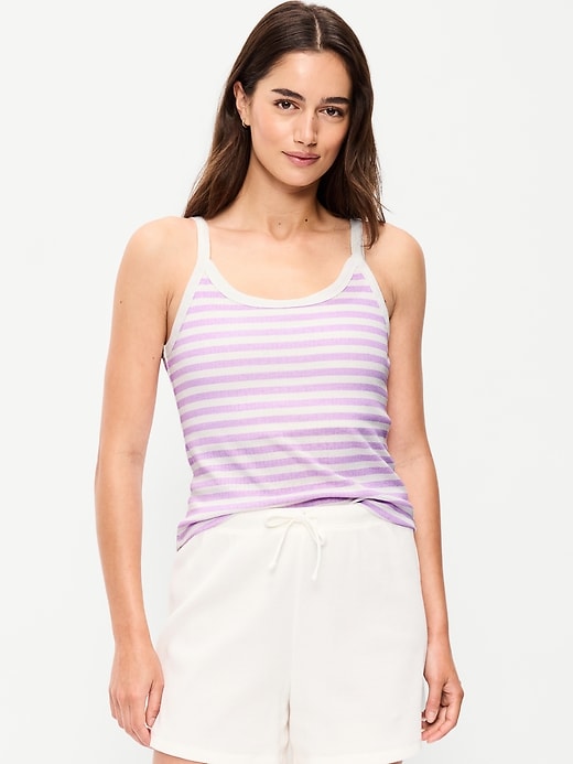 Image number 1 showing, Pointelle Cami Tank Top