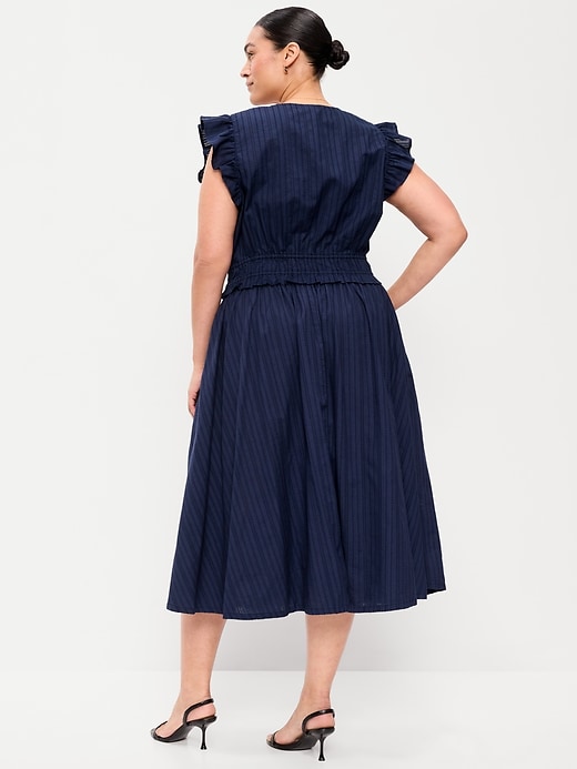 Image number 8 showing, Smocked-Waist Midi Skirt