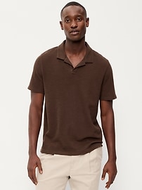Image number 1 showing, Textured Waffle-Knit Polo