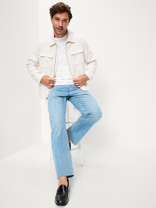 Image number 3 showing, Lightweight Linen-Blend Utility Jacket