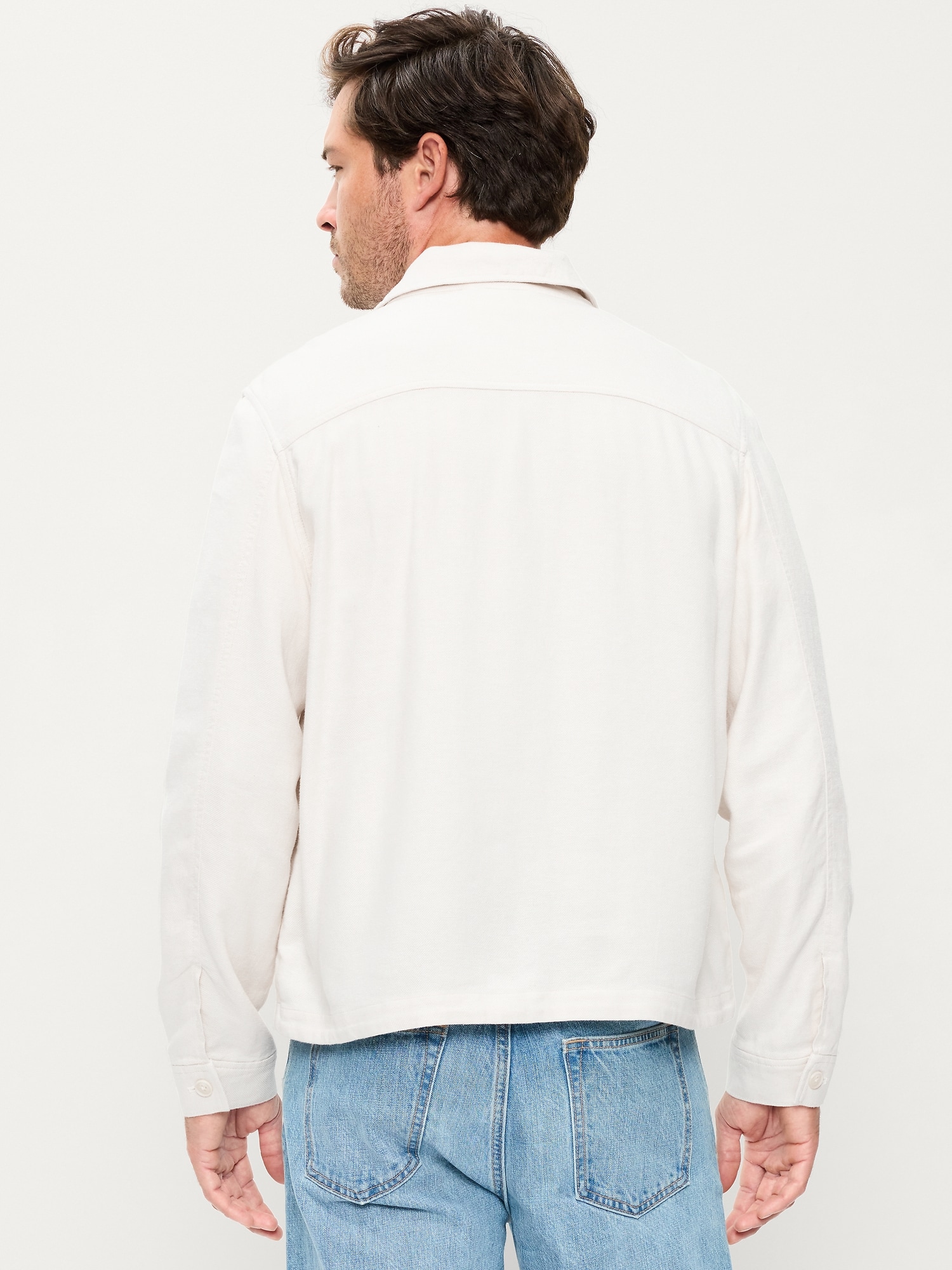 Lightweight Linen-Blend Utility Jacket