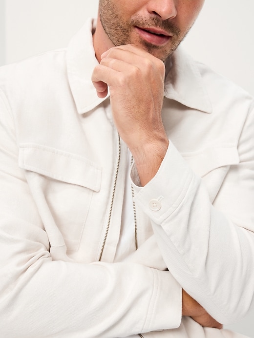 Image number 5 showing, Lightweight Linen-Blend Utility Jacket