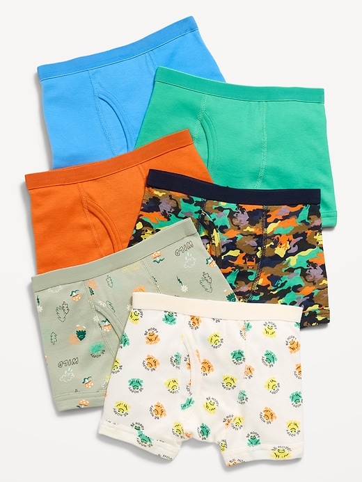 Image number 1 showing, Boxer-Briefs Underwear 6-Pack for Toddler Boys