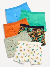Image number 1 showing, Boxer-Briefs Underwear 6-Pack for Toddler Boys
