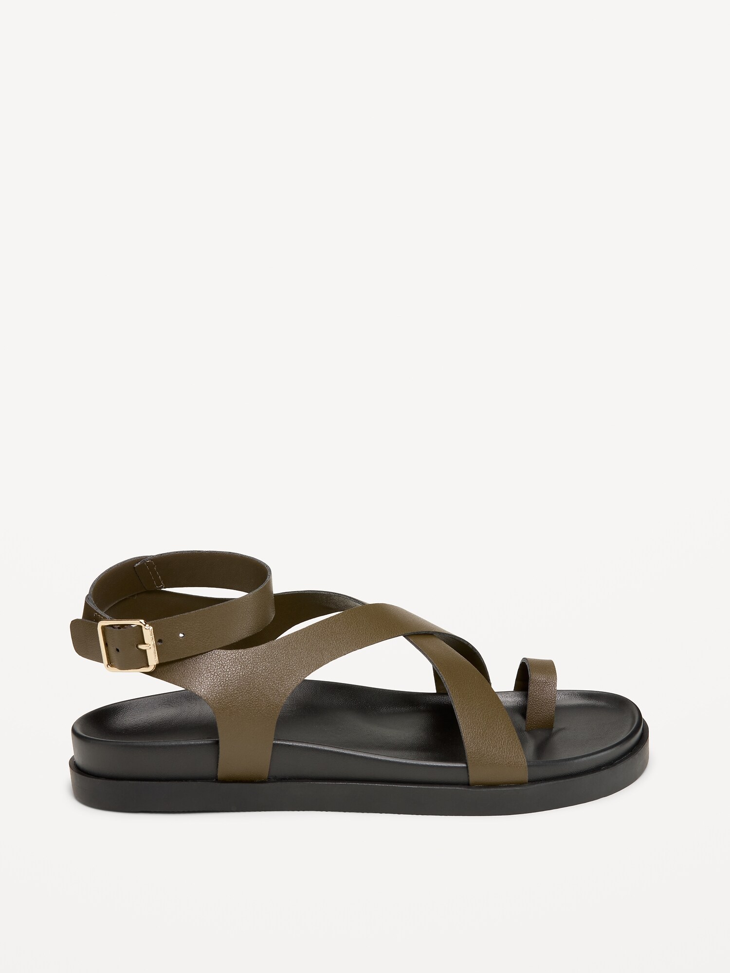 Женские сандалии Old Navy Toe-Strap Sandals for Women, цвет: Оливковый — фото 4
