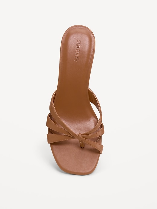Image number 3 showing, Strappy Kitten-Heel Sandals for Women