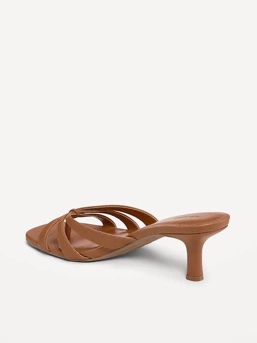 Image number 5 showing, Strappy Kitten-Heel Sandals for Women