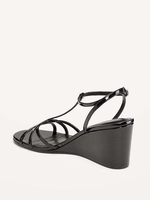 Image number 4 showing, T-Strap Wedge Sandals for Women