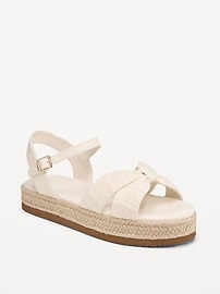 Image number 1 showing, Platform Espadrille Sandals for Girls