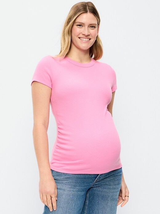 Image number 1 showing, Maternity Snug Short-Sleeve T-Shirt