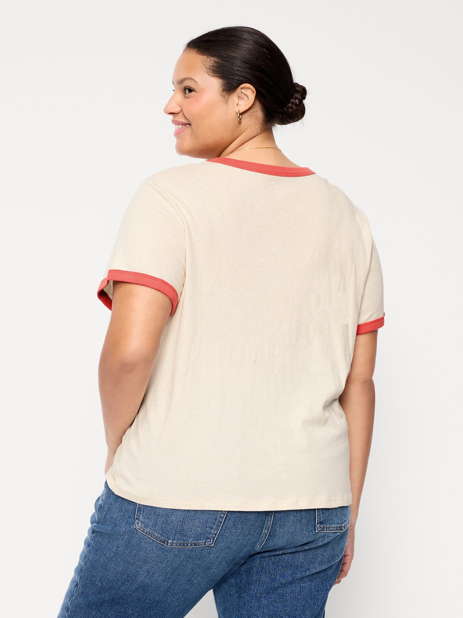 EveryWear Crew-Neck Graphic Ringer T-Shirt