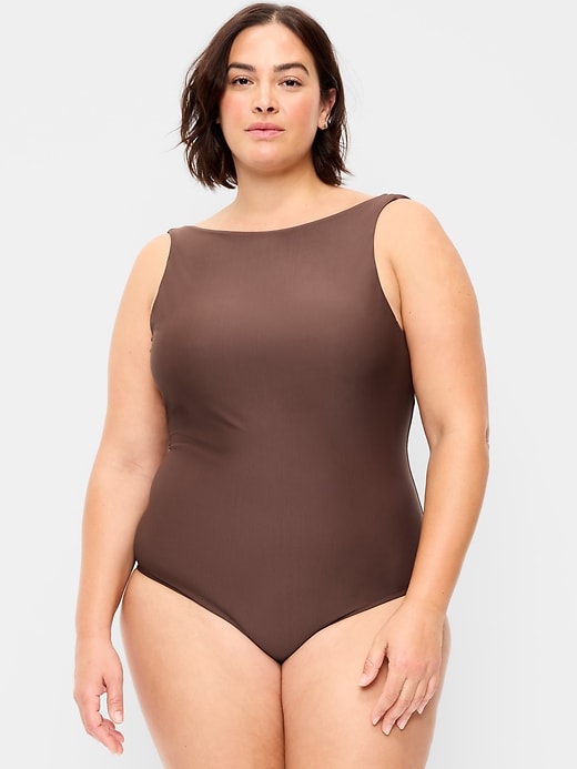 Image number 7 showing, High-Neck One-Piece Swimsuit