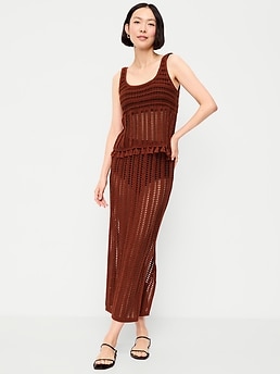 Open-Weave Column Maxi Skirt - image 3