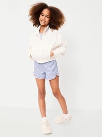 Image number 3 showing, High-Waisted Dolphin-Hem Run Shorts for Girls