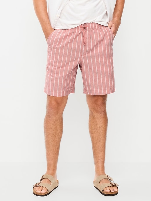 Image number 2 showing, Linen-Blend Jogger Shorts -- 7-inch inseam