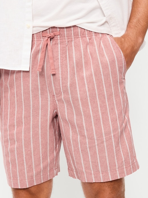 Image number 4 showing, Linen-Blend Jogger Shorts -- 7-inch inseam