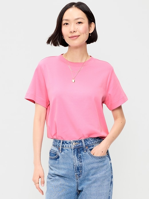 Image number 1 showing, Relaxed Heavyweight Crew-Neck T-Shirt