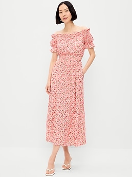 Off-The-Shoulder Boho Maxi Dress - image 3