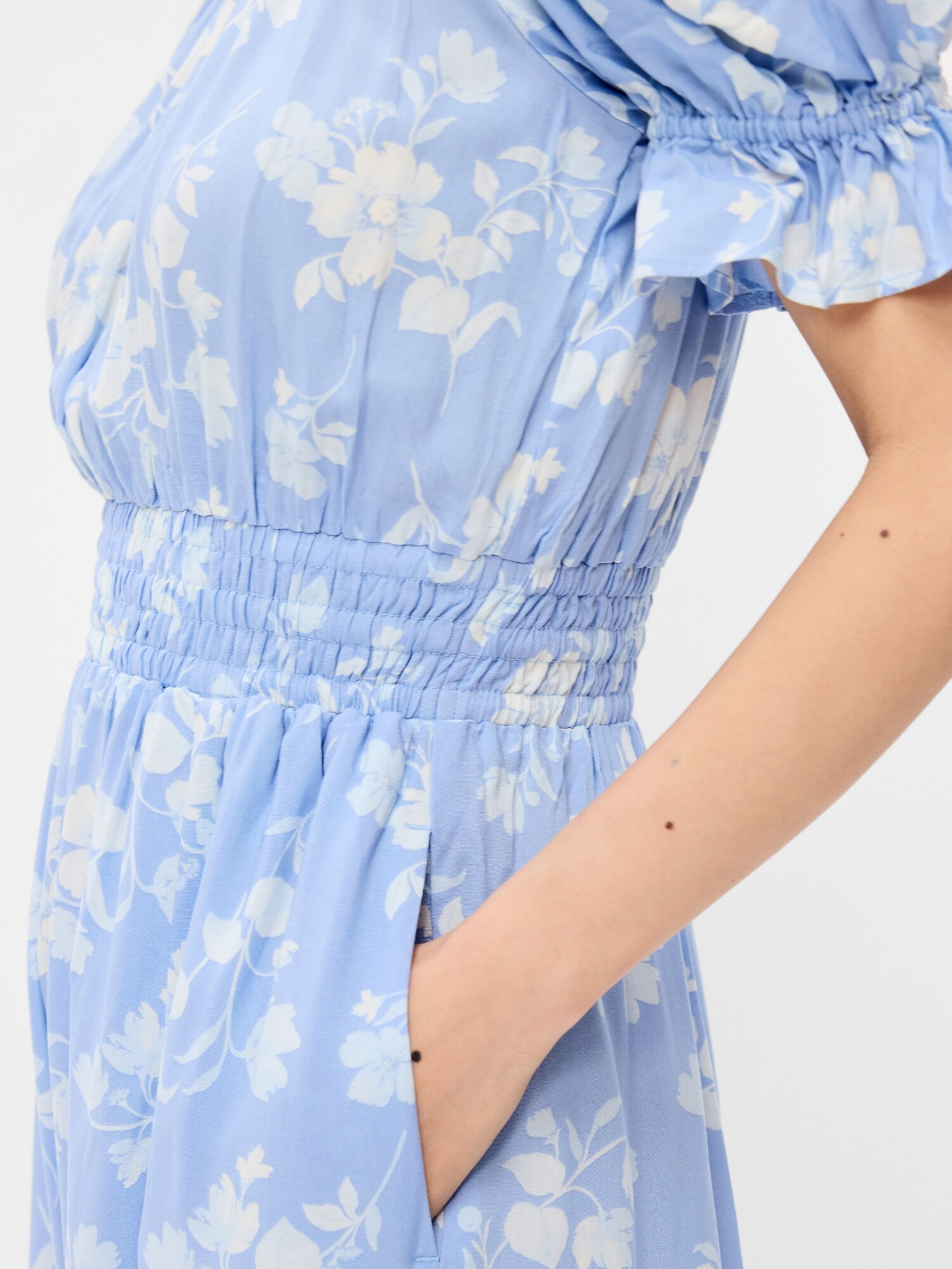Женское платье Old Navy Off-The-Shoulder Boho Maxi, цвет: Синий с принтом — фото 5