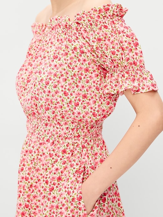 Image number 6 showing, Off-The-Shoulder Boho Maxi Dress