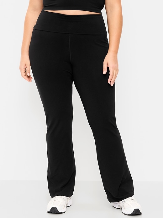 Image number 6 showing, High-Waisted PowerChill Fold-Over Bootcut Leggings