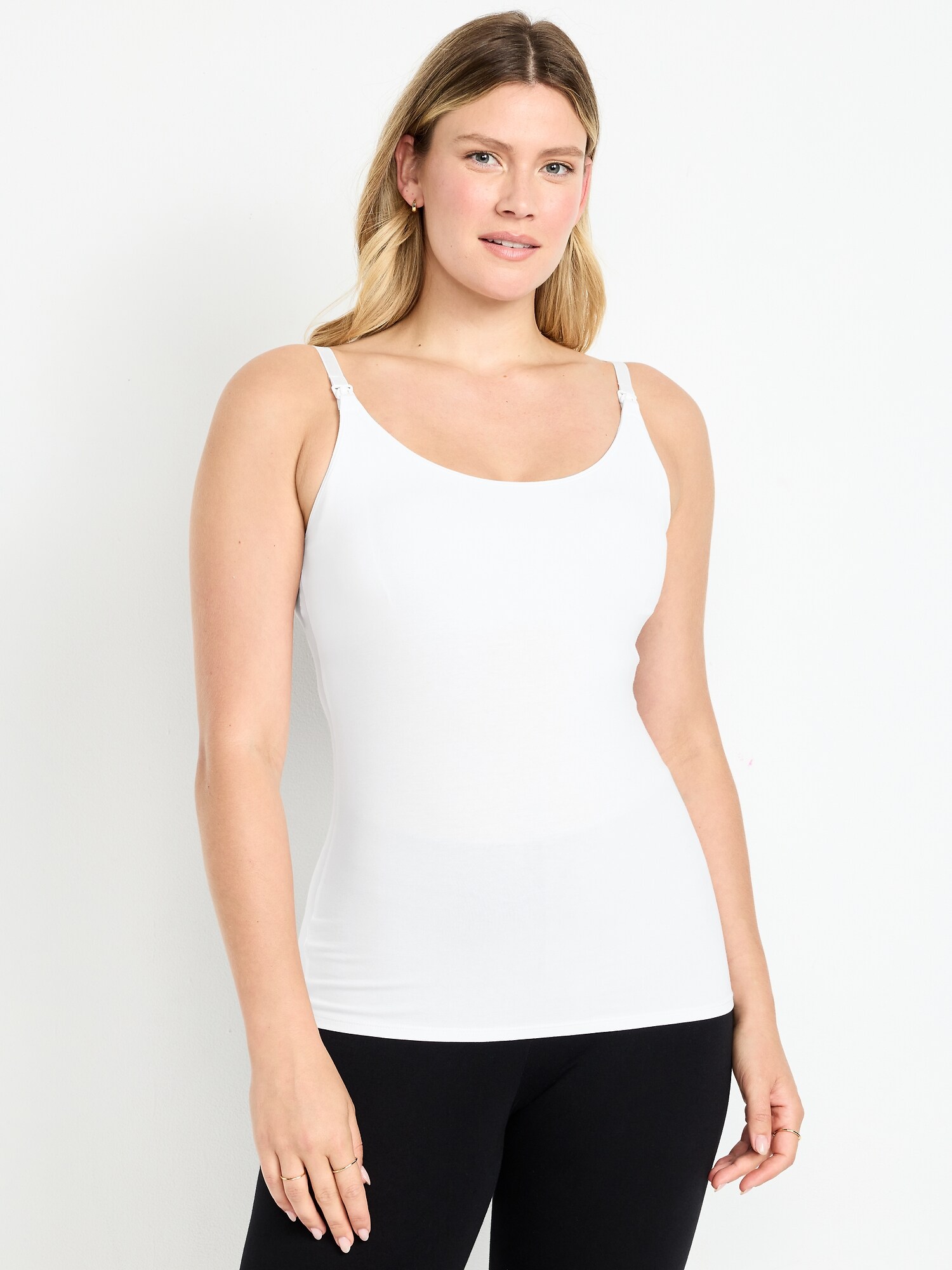 Женские топы Old Navy Maternity First Layer Nursing Cami Top 3-Pack, цвет: Разноцветный — фото 2
