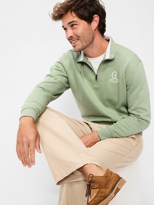 Image number 3 showing, Rotation Fleece Graphic Quarter Zip