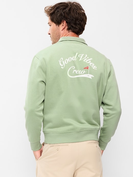 Image number 2 showing, Rotation Fleece Graphic Quarter Zip