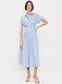 Waisted Midi Shirt Dress - image 2