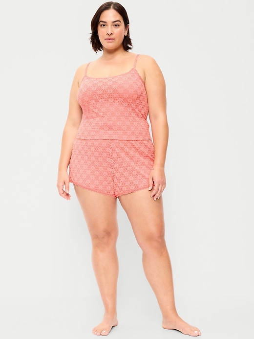 Image number 7 showing, Jaquard Lace Sleep Short Set
