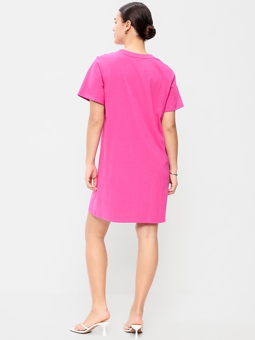 Image number 2 showing, Vintage Crew-Neck Mini T-Shirt Dress
