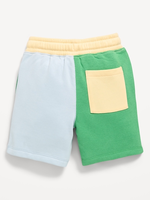 Image number 4 showing, Color-Block Fleece Shorts for Toddler Boys