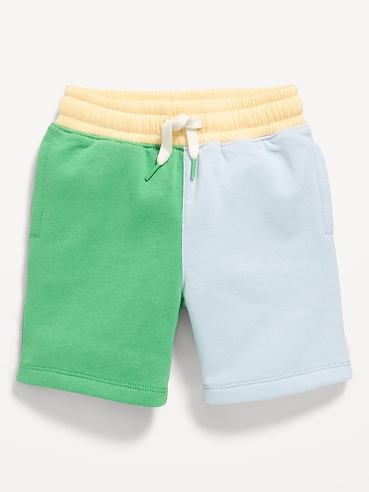 Image number 3 showing, Color-Block Fleece Shorts for Toddler Boys