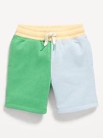 Image number 3 showing, Color-Block Fleece Shorts for Toddler Boys