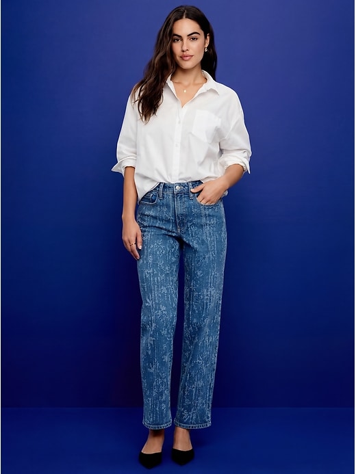 Image number 6 showing, High-Waisted Barrel Ankle Jeans