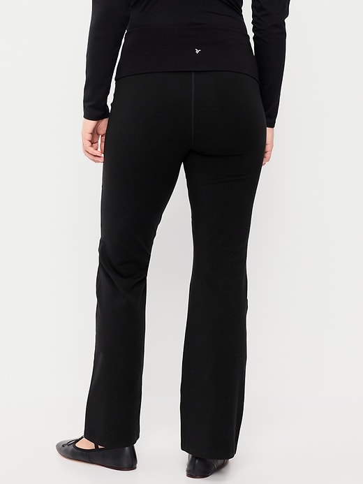 Image number 5 showing, High-Waisted PowerChill Fold-Over Bootcut Leggings