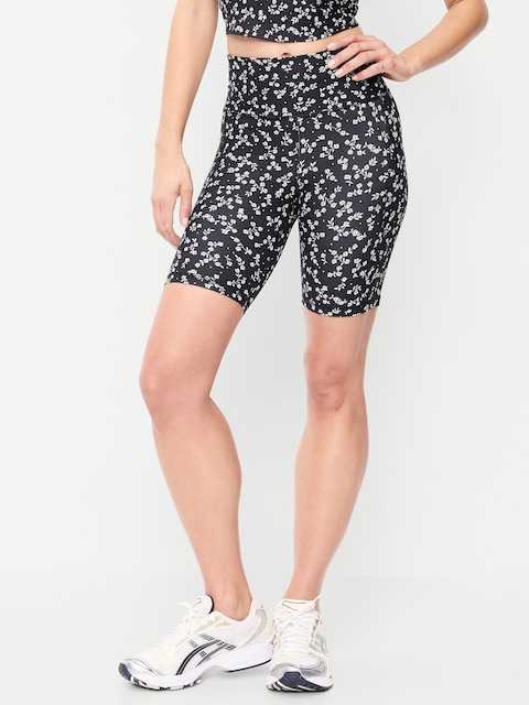 High-Waisted PowerSoft Biker Shorts -- 8-inch inseam