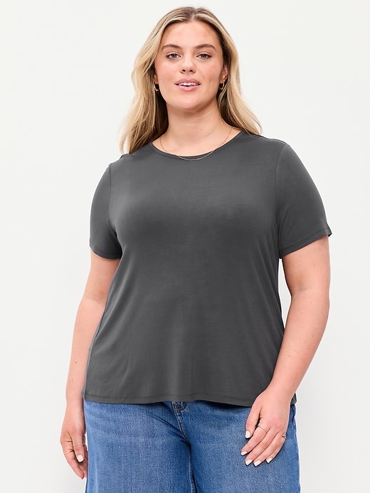 Image number 4 showing, Luxe Crew-Neck T-Shirt