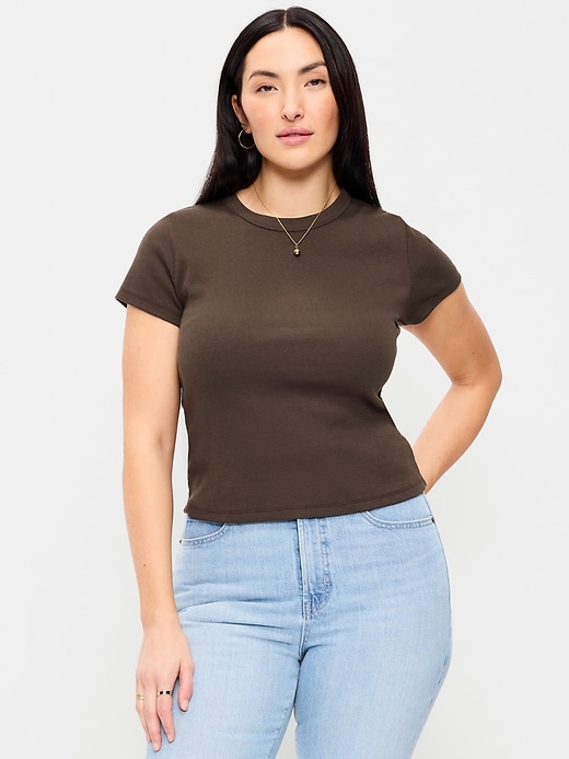 Image number 5 showing, Snug Crop T-Shirt