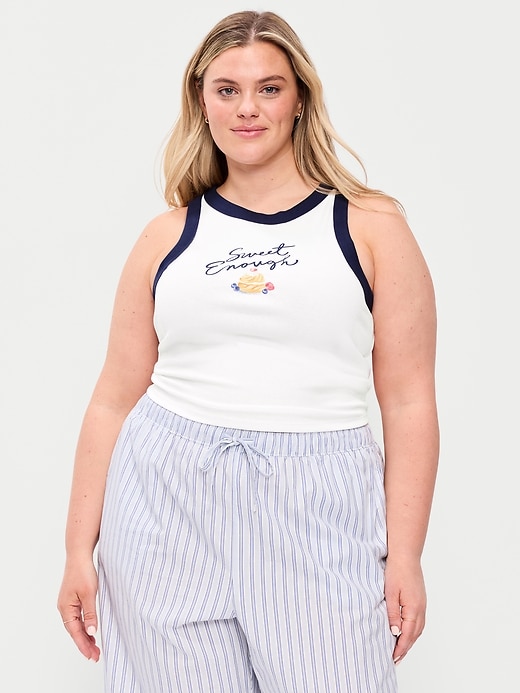 Image number 8 showing, Graphic Snug Crop Tank Top