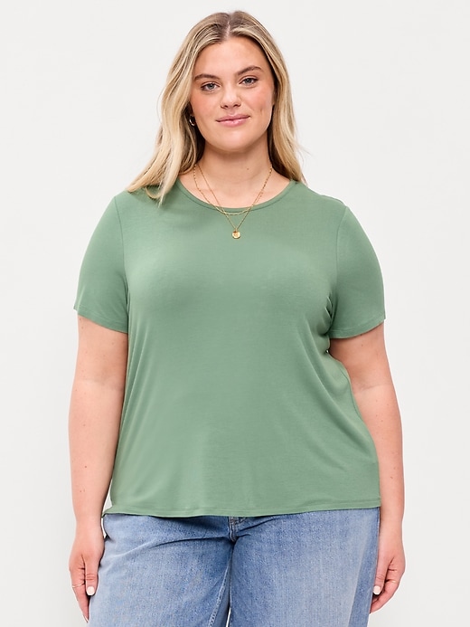 Image number 7 showing, Luxe Crew-Neck T-Shirt