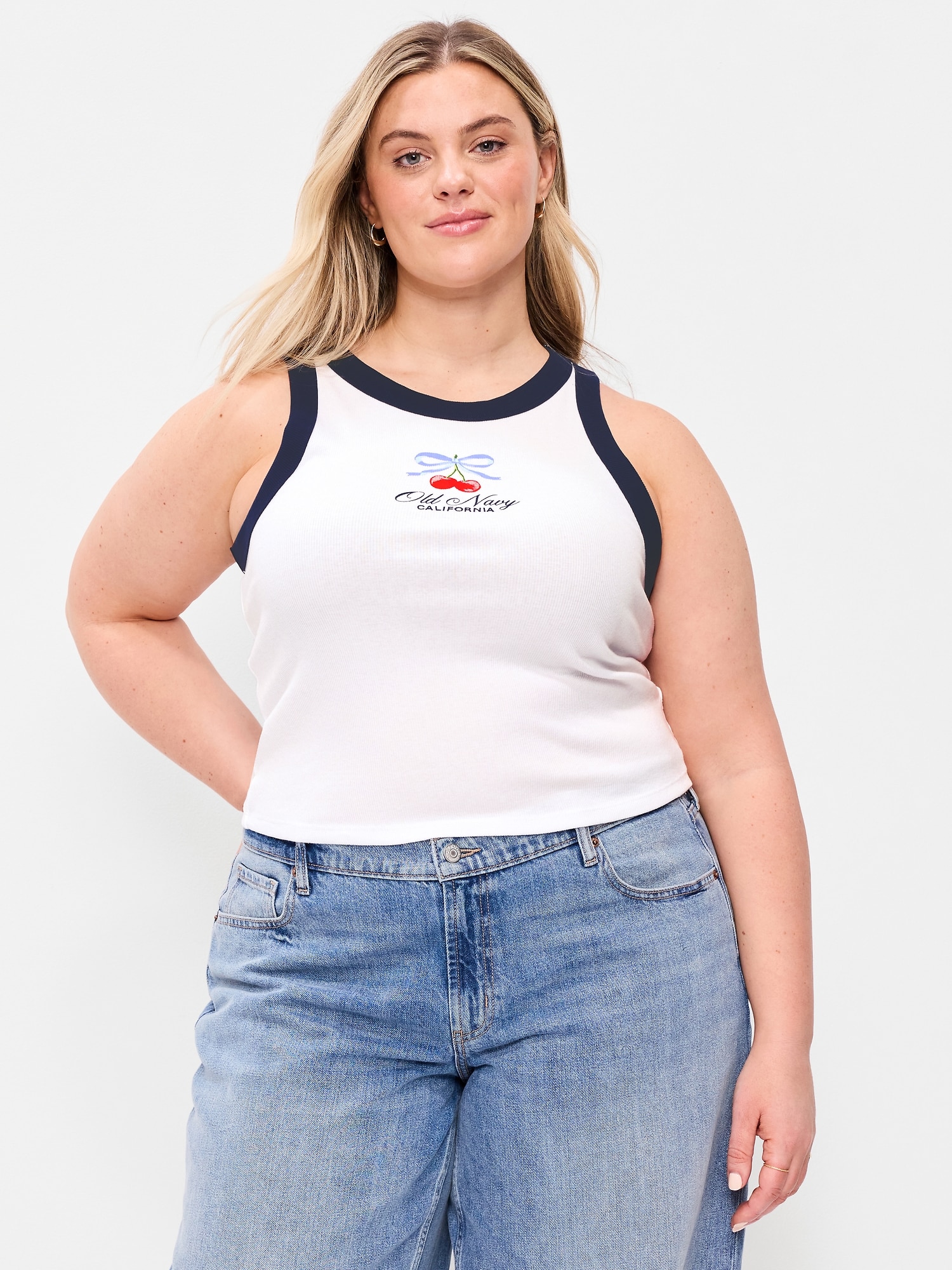 Snug Ribbed Crop Tank Top