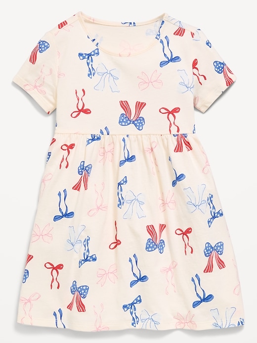 Image number 2 showing, Printed Short-Sleeve Dress for Toddler Girls