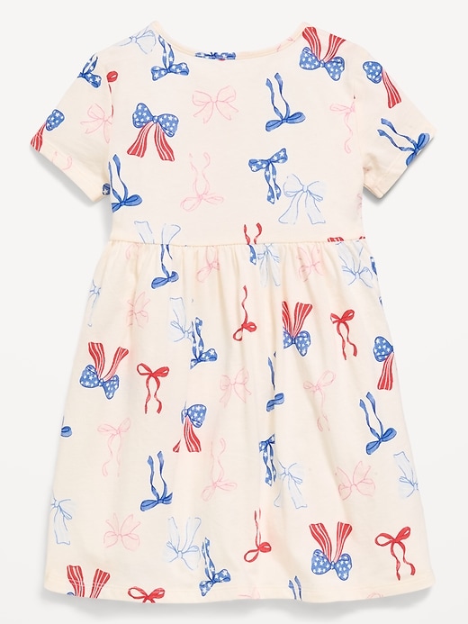 Image number 3 showing, Printed Short-Sleeve Dress for Toddler Girls