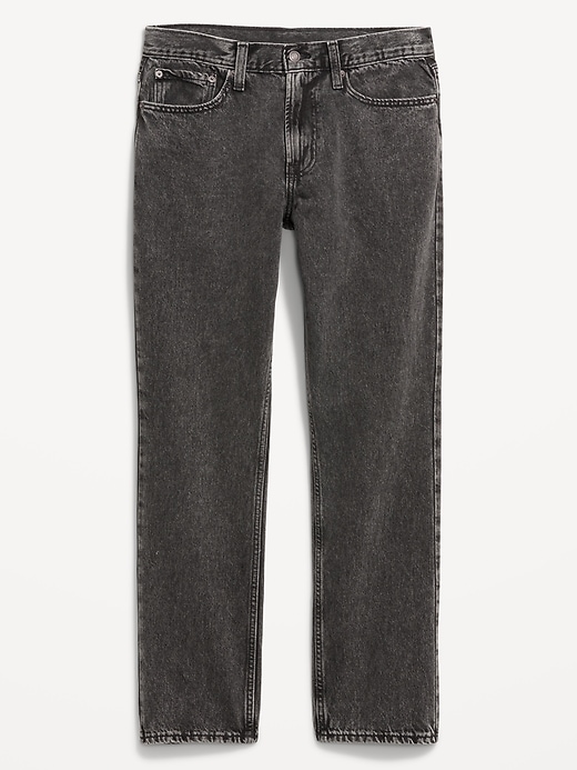 Image number 4 showing, Structured Straight Non-Stretch Jeans